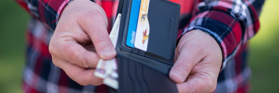 man with wallet